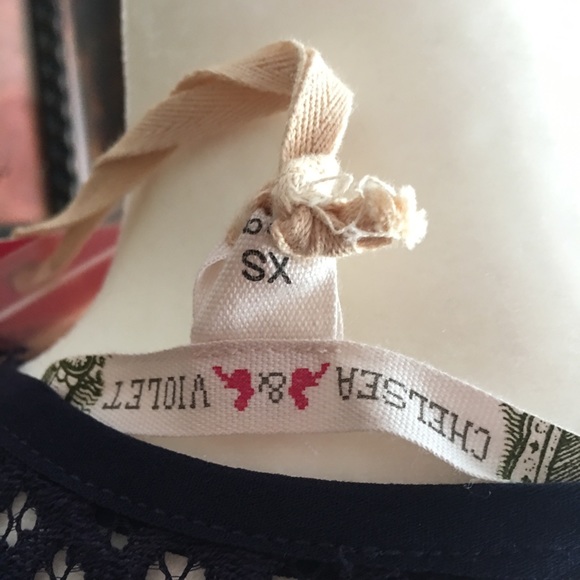 New Chelsea & Violet XS Navy Blue Midi Dress - Picture 4 of 8